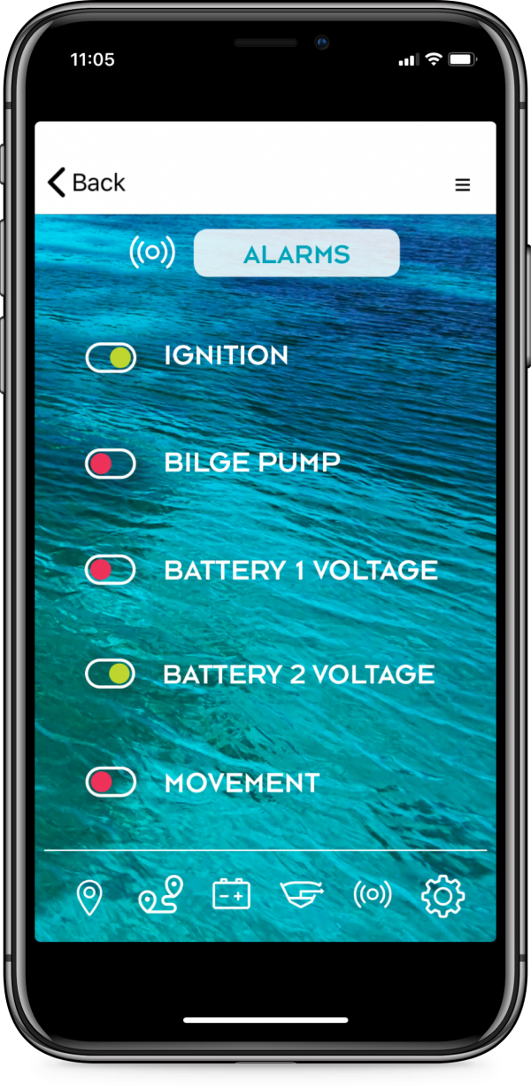 connect-it-boat SmartPhone App Alarme